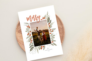 Christmas Card Template CD400