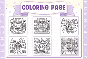 Cozy Winter Memories Coloring Book, a Seasonal Illustration by Design Station (Thumbnail 3 of 3)