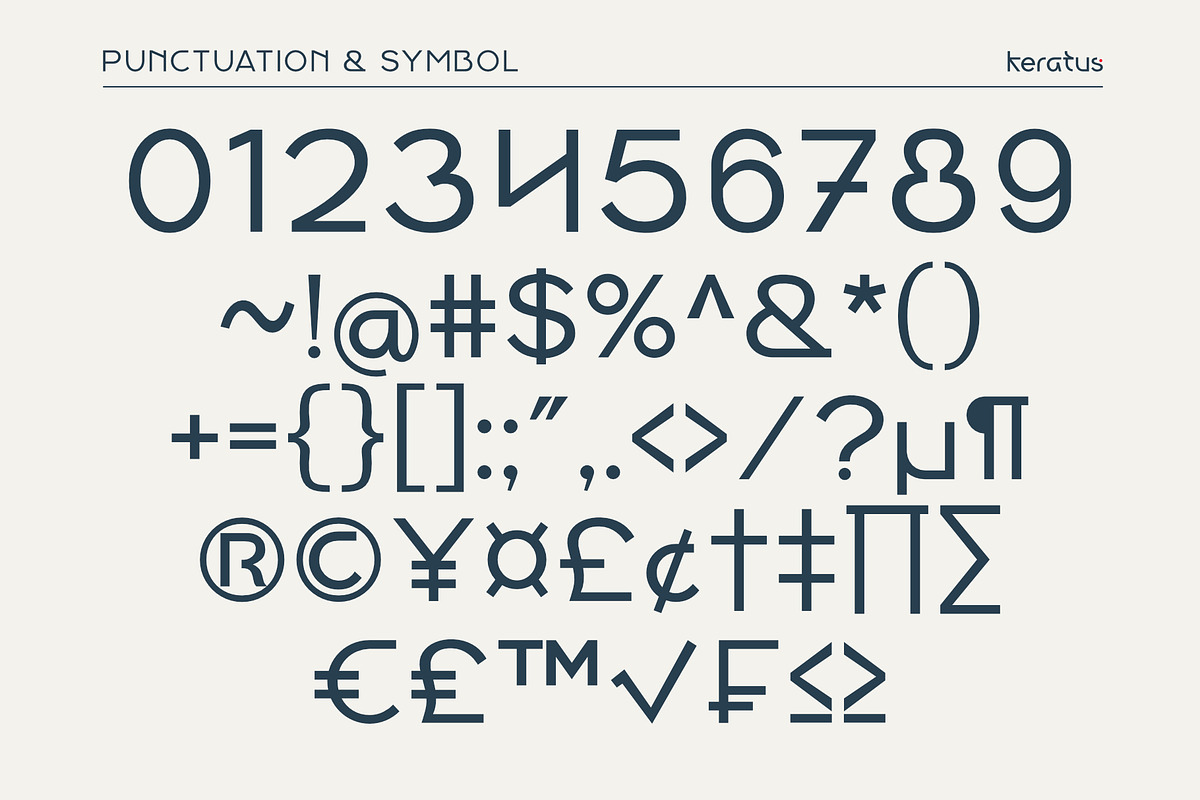 Keratus - Modern Sans Logo Font, a Sans Serif Font by Sealoung (Photo 12 of 12)