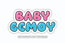 Baby Gemoy - Playful Bubble Font