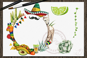 Mexico Watercolor Illustration