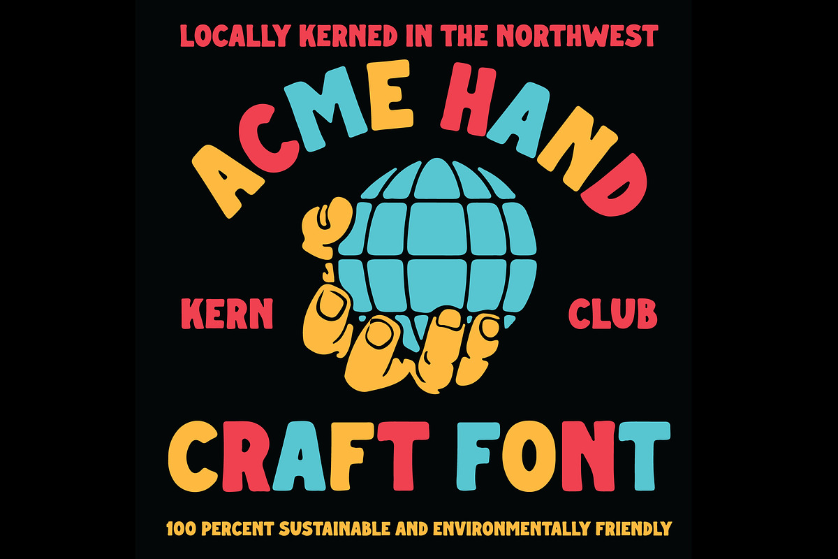 Acme Hand Font, a Font by Kern Club (Photo 9 of 9)