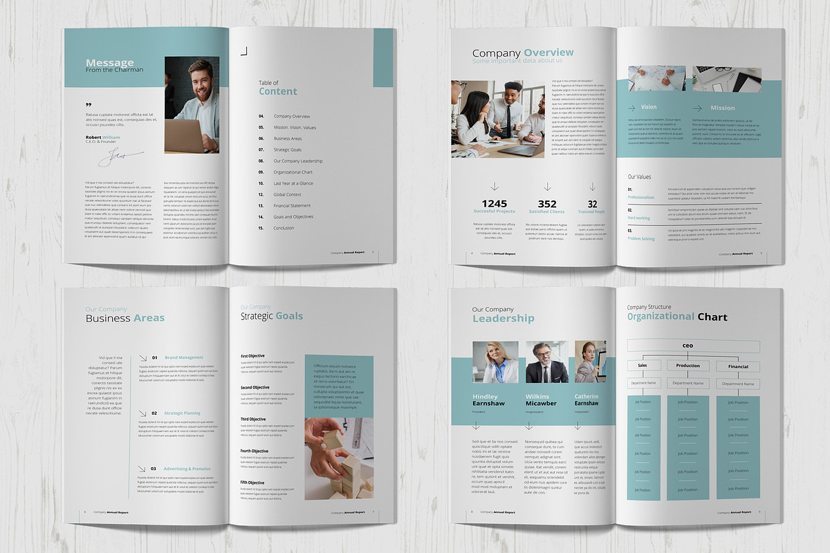 Annual Report Template, a Templates & Theme by Sabin (Photo 3 of 5)