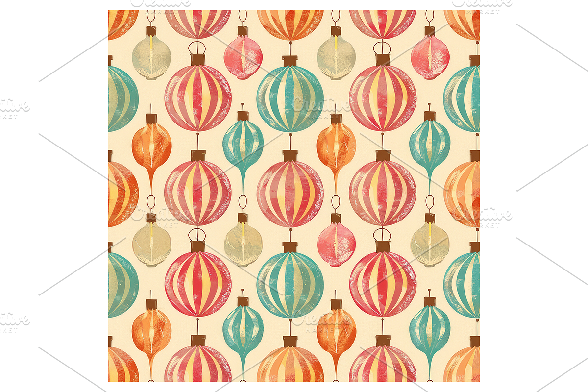 Vintage Holiday Digital Paper, a Pattern Graphic by Chromolume Studio (Photo 5 of 28)