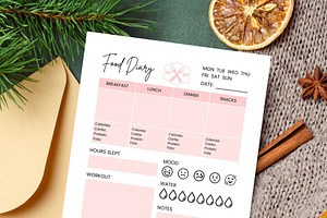 Daily Food Diary, Meal Planner