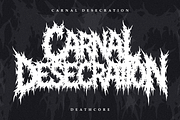 Savage Carnage - Brutal Death Metal, a Blackletter Font by Masyafi Studio (Thumbnail 4 of 9)