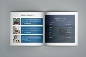 Funeral Program Template-8 Page-V435