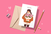 Cute Valentine’s Day People, a Person Illustration by vik.stock (Thumbnail 2 of 7)
