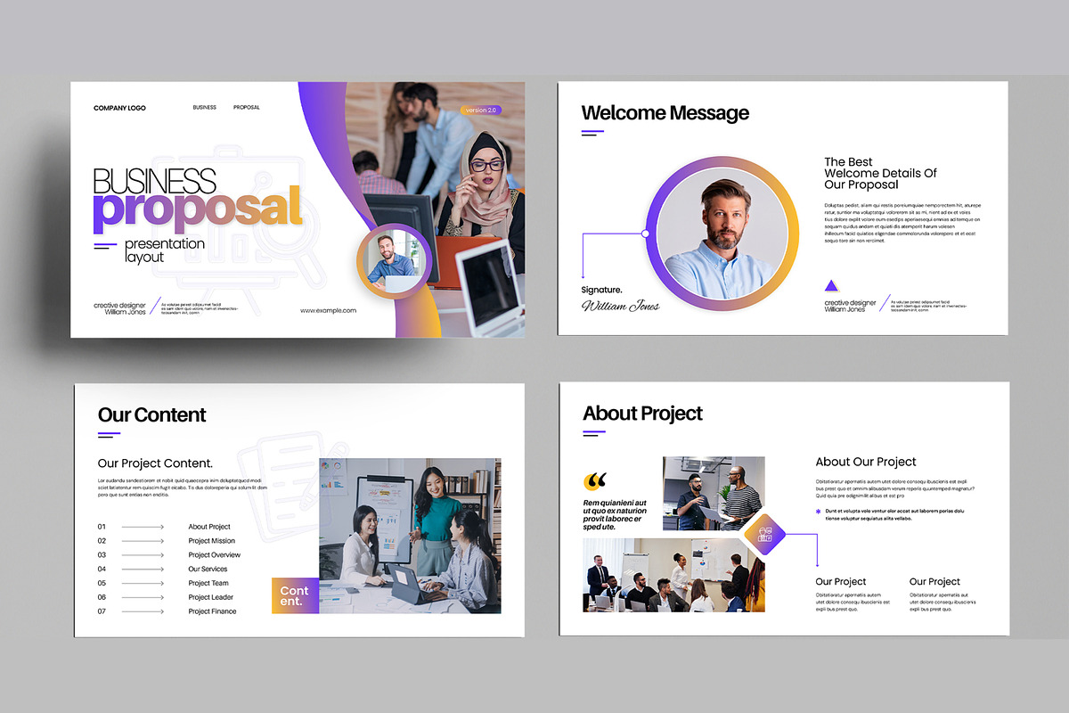 Project Proposal Presentation Design, a Presentation Template by MightyDesign (Photo 2 of 8)