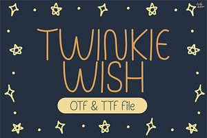 Twinkiewish | Curvy handwriting font, a Handwritten Font by LivelyAutumn11.11