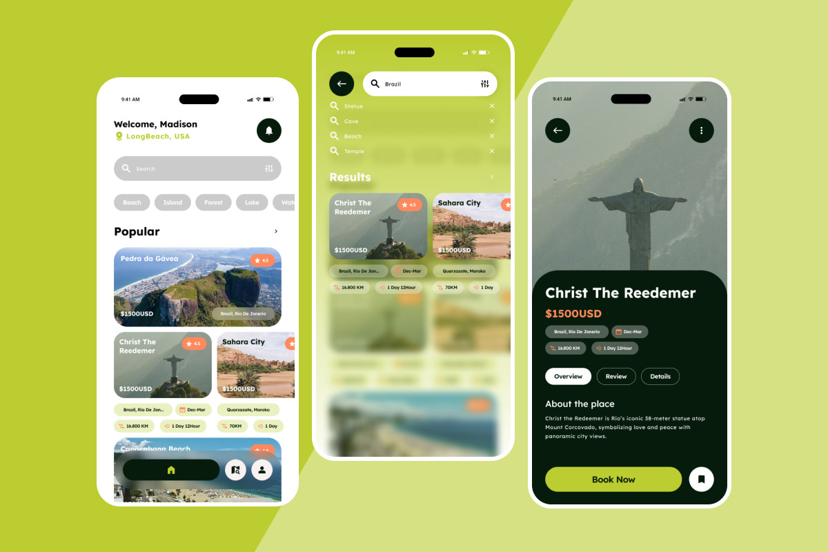Roamara - Solo Traveling App, an App Template by productype1 (Photo 4 of 5)