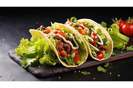 spicy beef taco food ai generated, a Background Photo by pikepicture
