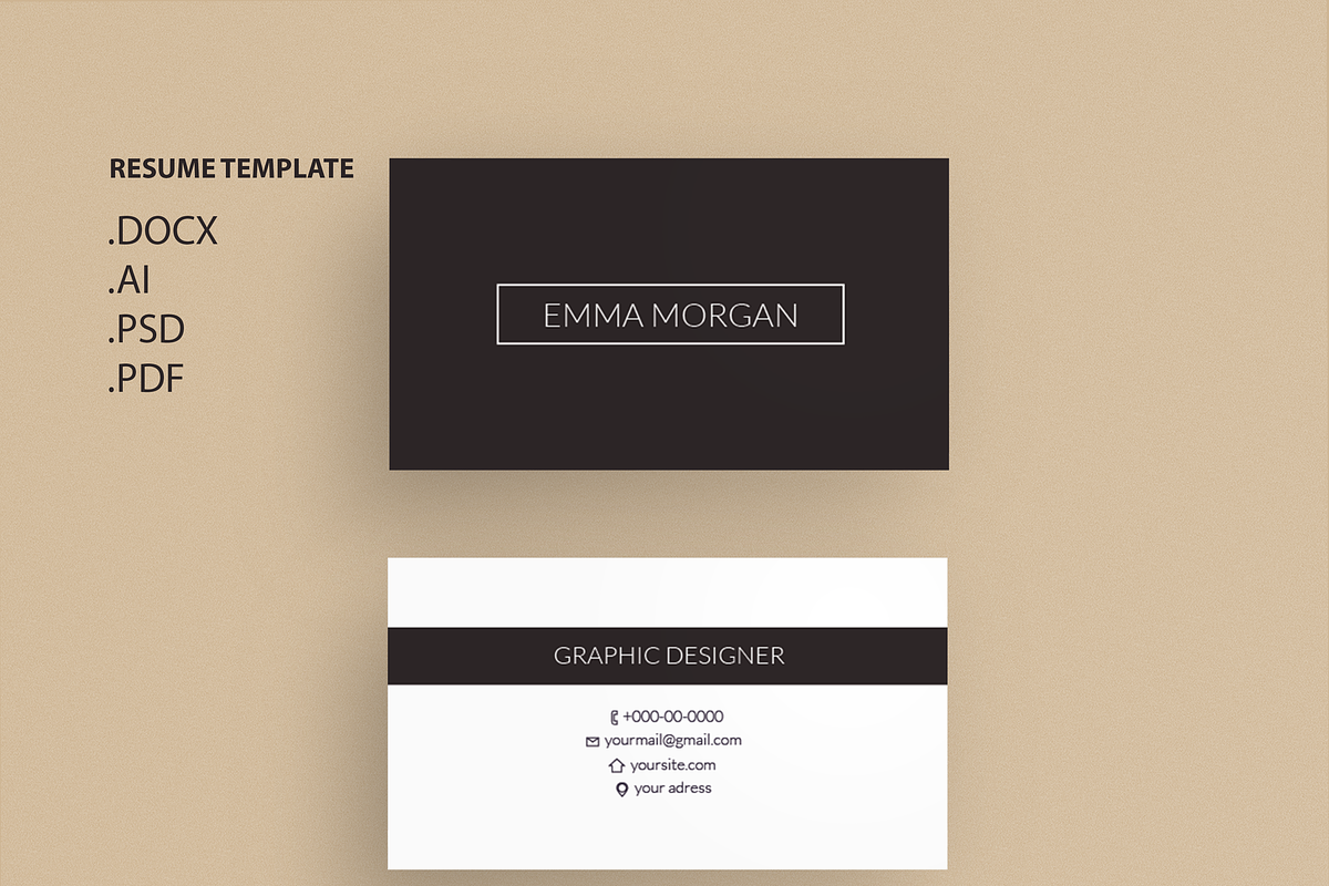 Pack Resume and Card Template / M, a Resume Template by Showy68 Template (Photo 5 of 8)