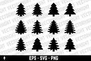 Set of pine tree icons, an Object Graphic by Vectorhight (Thumbnail 3 of 3)