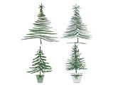 Christmas tree clipart, an Illustration by Designworld (Thumbnail 4 of 4)
