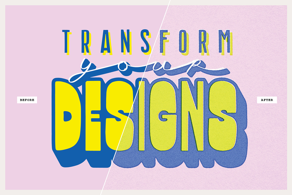Risoprint Risograph Texture Creator, a Layer Style Add-On by mockstar (Photo 3 of 7)