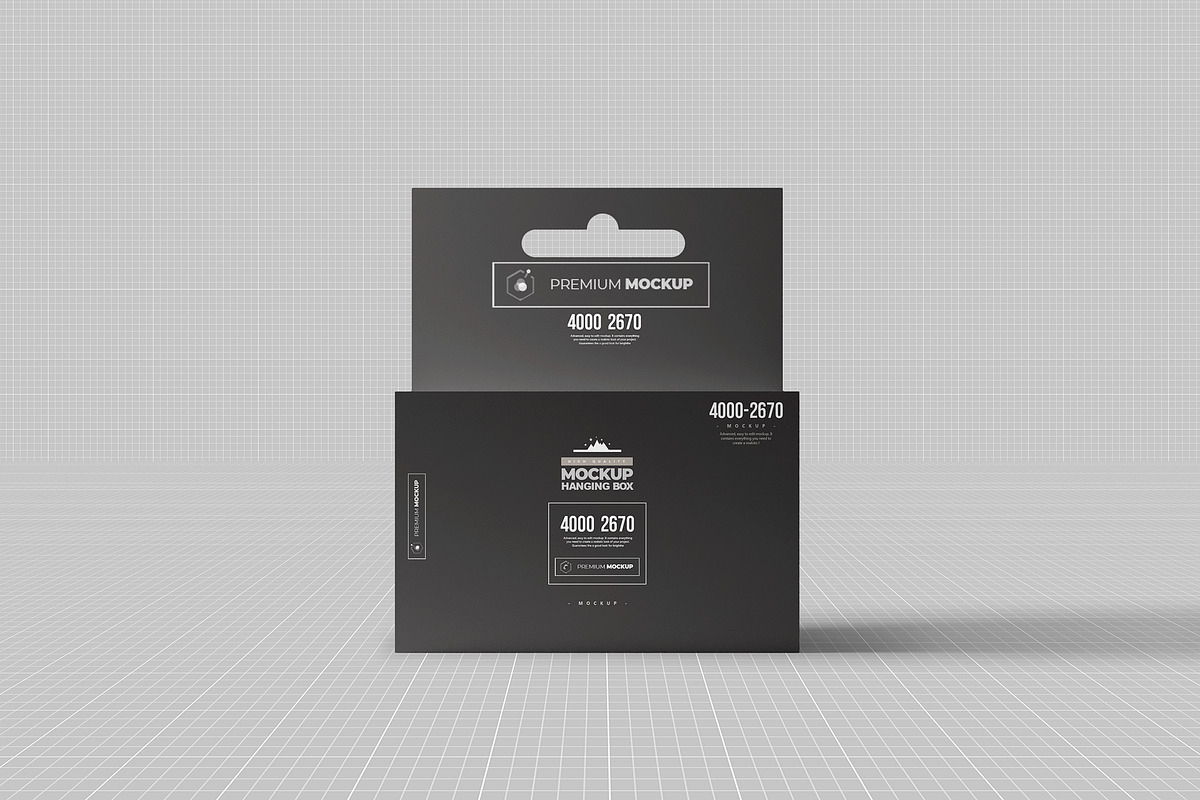 Hanging Box Mock-up 1, a Packaging Mockup by Nevada63 (Photo 2 of 2)