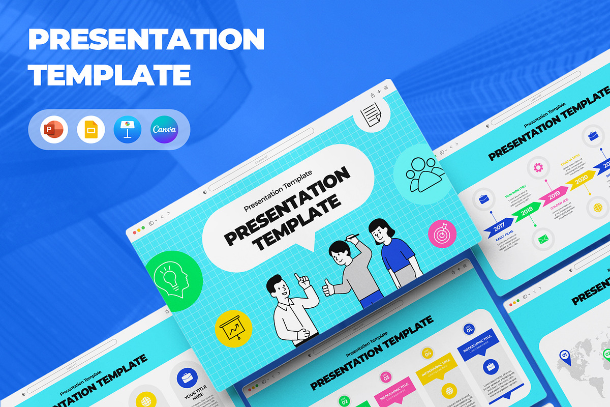 Business Plan PowerPoint Template, a Presentation Template by CreativeUP (Photo 1 of 6)