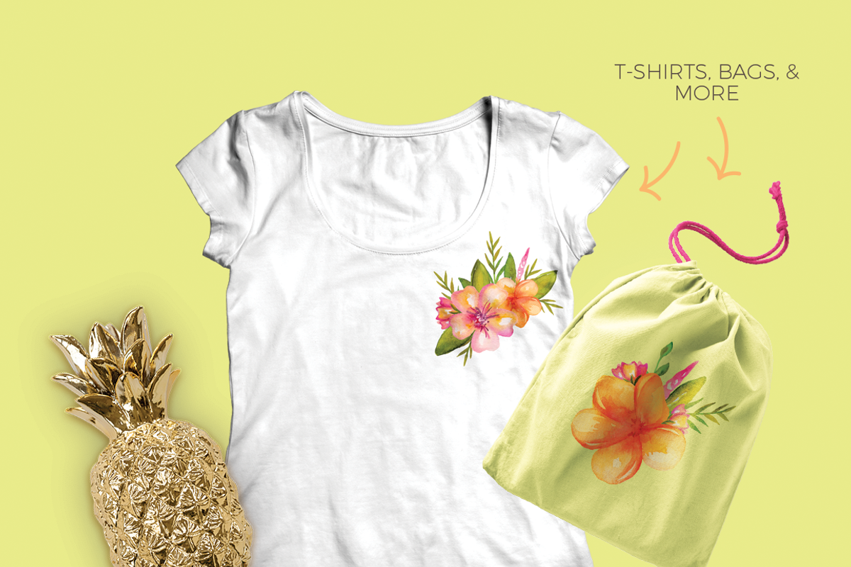 Tropical Floral Watercolor, an Illustration by By Kerri Ann (Photo 9 of 9)