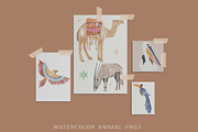 Watercolor Nature Clipart Set, an Animal Illustration by Neon Wild (Thumbnail 2 of 16)