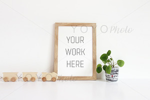 Nursery Themed Empty Frame Mockup