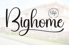 Bighome | Script Font