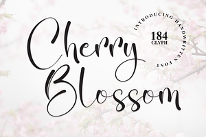 Cherry Blossom Script Font