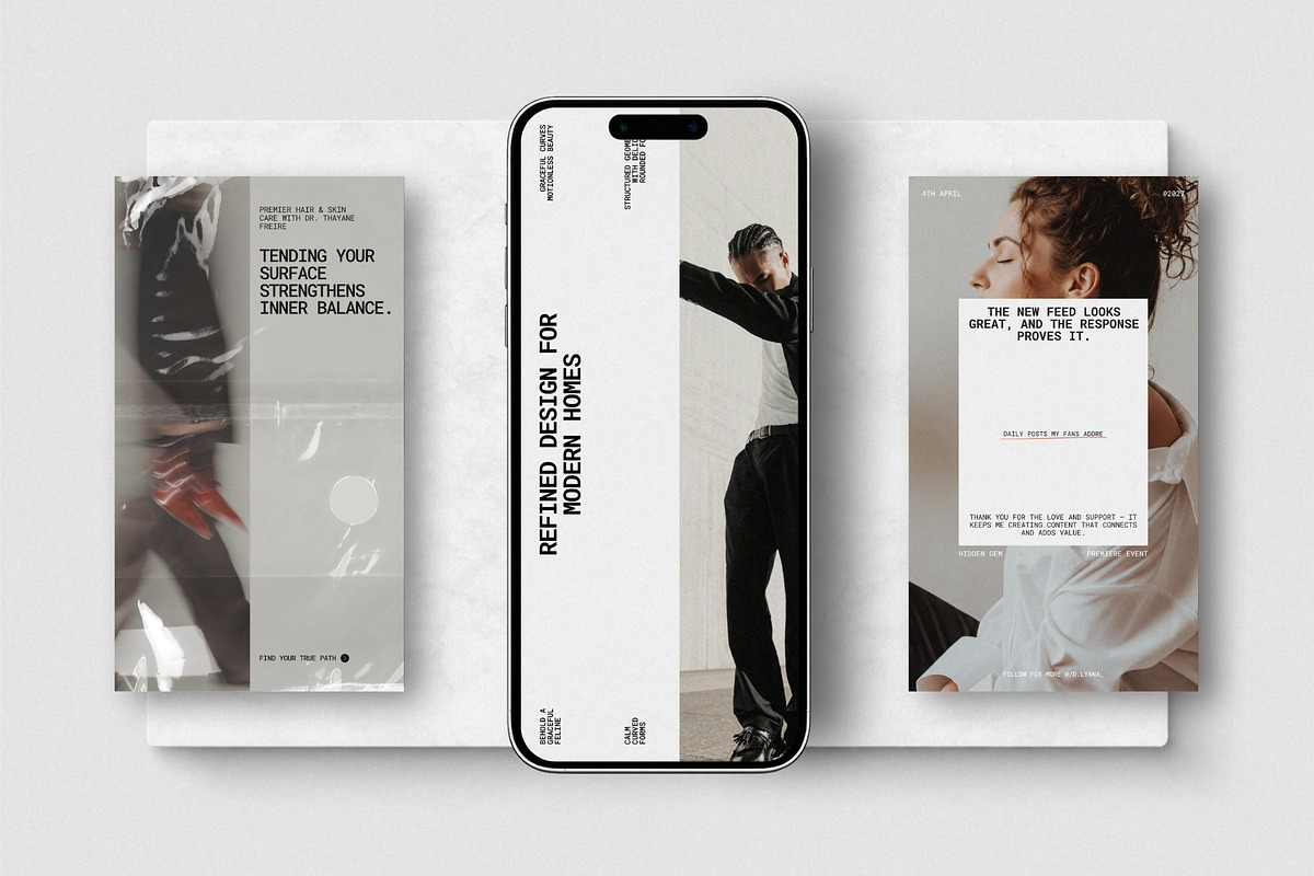 ZENO | Instagram STORIES Bundle, a Social Media Template by The Aesthetic Studio (Photo 4 of 10)