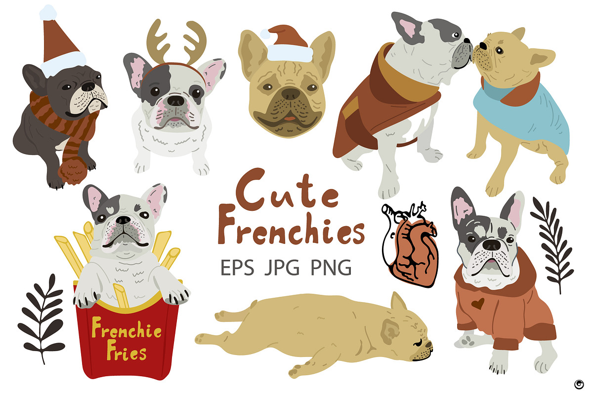 Frenchies, an Animal Illustration by Olillia (Photo 1 of 7)