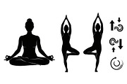 Yoga Meditation Silhouette Vector Bu, an Illustration by Artivon (Thumbnail 28 of 40)