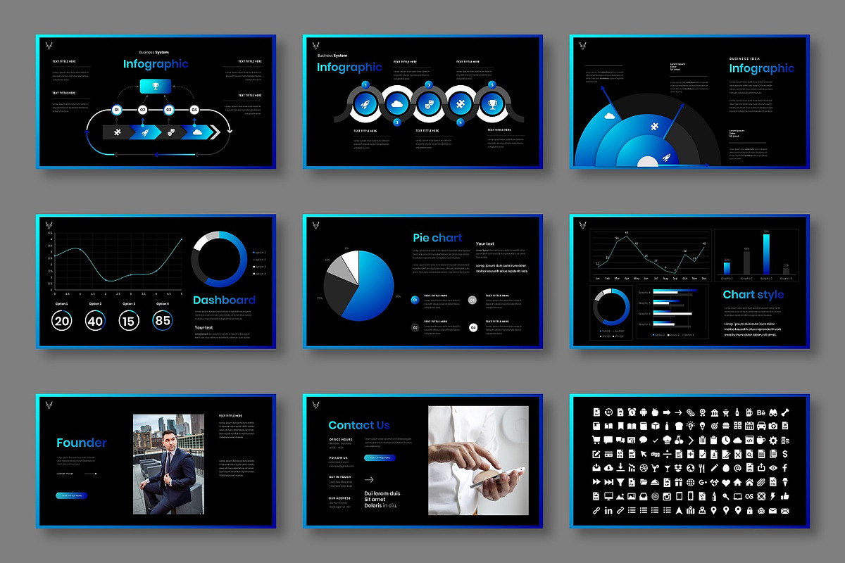 Rosena – Business PowerPoint, a Presentation Template by Dens Creative Studio (Photo 5 of 6)