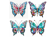 Prompt Mosaic Butterfly Clipart, a Decorative Illustration by Creative design (Thumbnail 7 of 7)