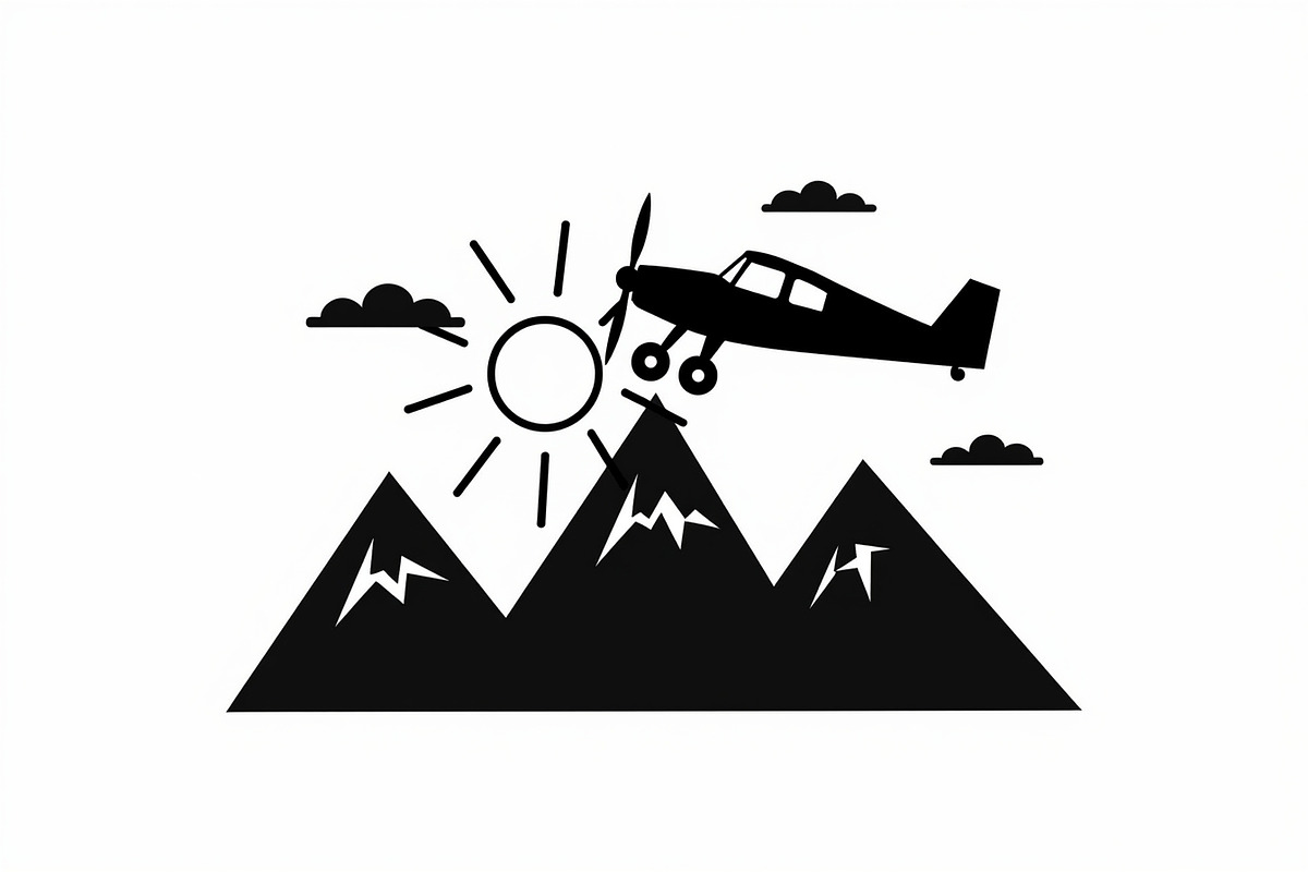 Adventure Plane Mountain Bundle, an Illustration by hafijul (Photo 3 of 9)