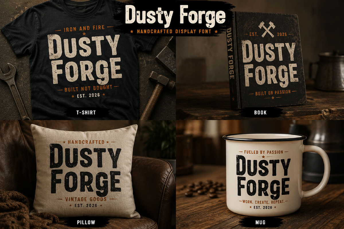 Dusty Forge, a Slab Serif Font by Wow Magic (Photo 2 of 6)