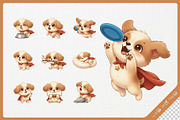 Kawaii Dog Cute Character, an Animal Illustration by Gohsantosa (Thumbnail 4 of 4)