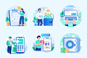 Finance Illustration Art Set, a Finance Illustration by Brickclay (Thumbnail 9 of 9)