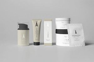 Cosmetic Spray Tube Box Mockup, a Packaging Mockup by DesignRushMarket