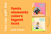 Retro Bold Instagram Post Templates, a Social Media Template by Hell Yeah Designs (Thumbnail 5 of 8)