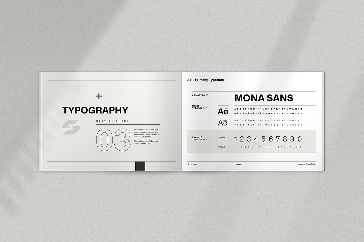 Minimal Brand Guideline Template, a Brochure Template by KreateTribe (Photo 11 of 14)