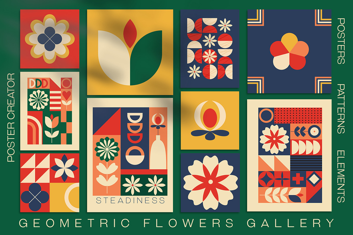 Big retro geometric collection, an Object Illustration by Sofico (Photo 2 of 31)