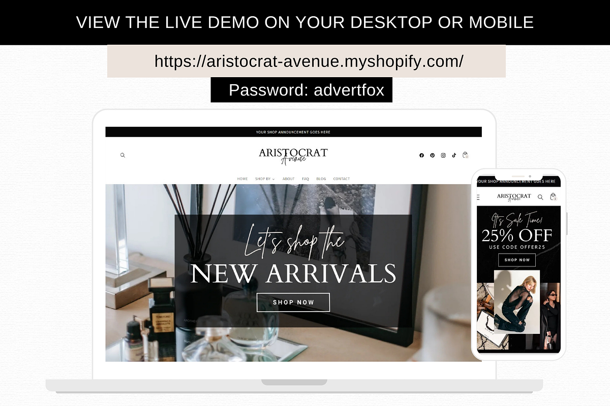 Minimal Shopify Store Theme, a Shopify Template by AdvertFox (Photo 5 of 10)