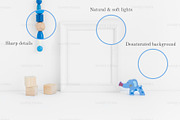Nursery frame mock up 8x10 16x20 4:5, a Print Template by Grace White (Thumbnail 1 of 4)