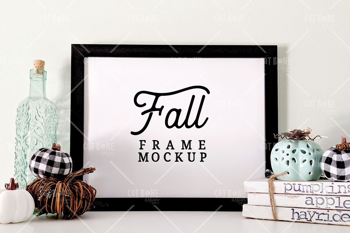 Fall Frame Mockup 4, a Household Mockup by CatBoneDesign (Photo 1 of 3)