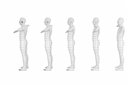 Natural Male T-Pose in 5 Topologies, a 3D by VK Studio (Thumbnail 4 of 21)