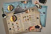 Steampunk Cafe Food Menu, a Brochure Template by BlueRobinStudio (Thumbnail 3 of 5)