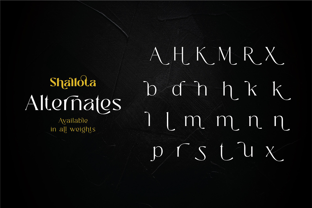 Shallota - Stylish Display Font, a Sans Serif Font by Ekahermawan (Photo 11 of 13)