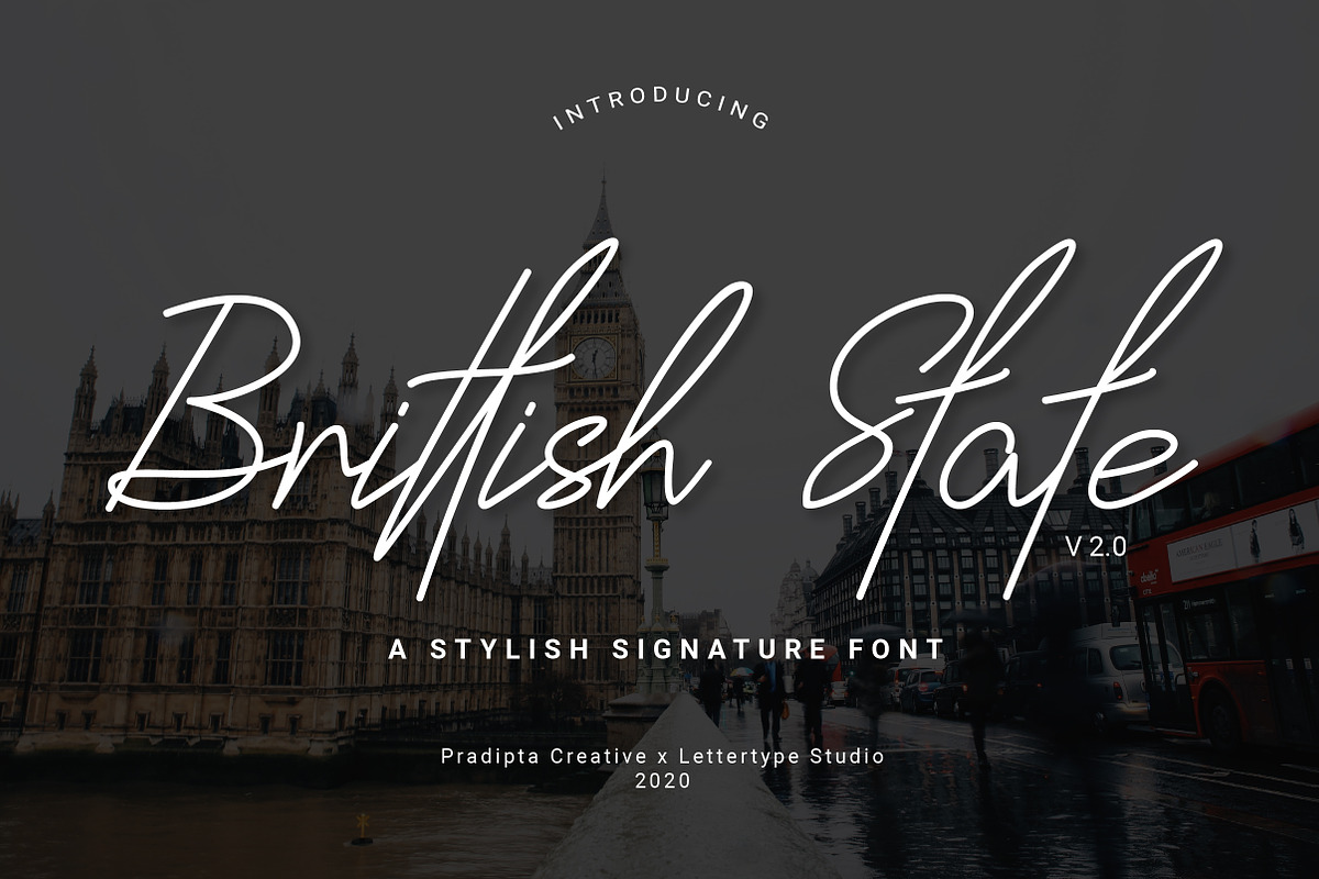 Brittish State Script, a Script Font by Lettertype Studio (Photo 1 of 6)