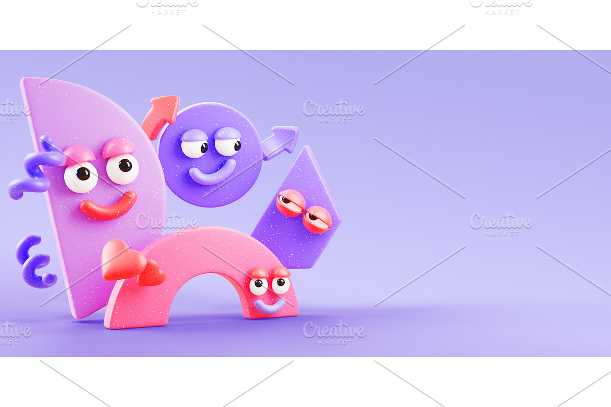 Back to school 3D background with, a Characters & Person 3D Model by Marozhkastudio