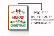 Merry Christmas Preppy Xmas Tree Bow, an Illustration by Libby Wishes (Thumbnail 3 of 6)