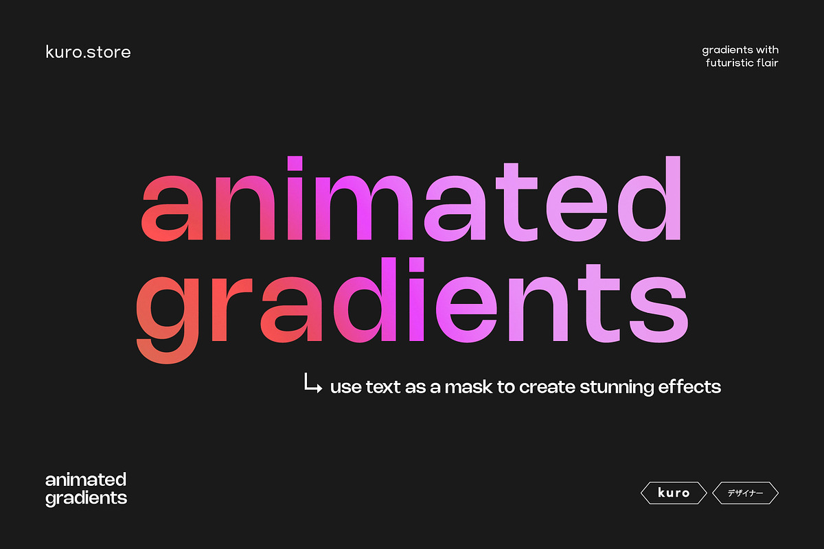 Chroma Motion Animated Gradients, a Texture Graphic by kuro (Photo 4 of 7)